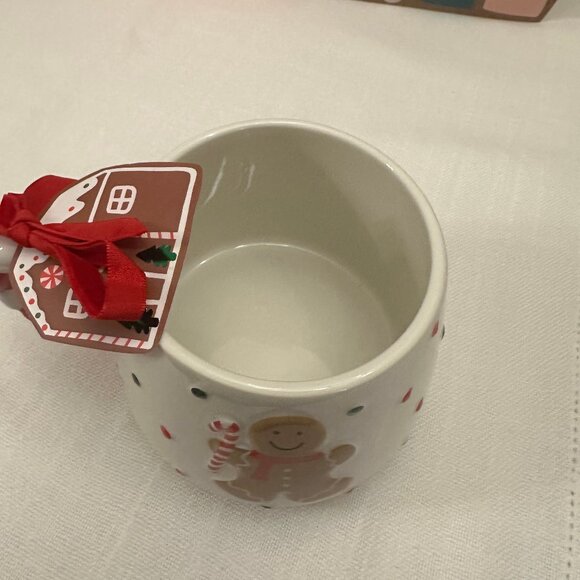 Dayna Lee Collection Polkadot Gingerbread Candy, Cane, Coffee, Mug, Dots - NWT - Picture 5 of 5